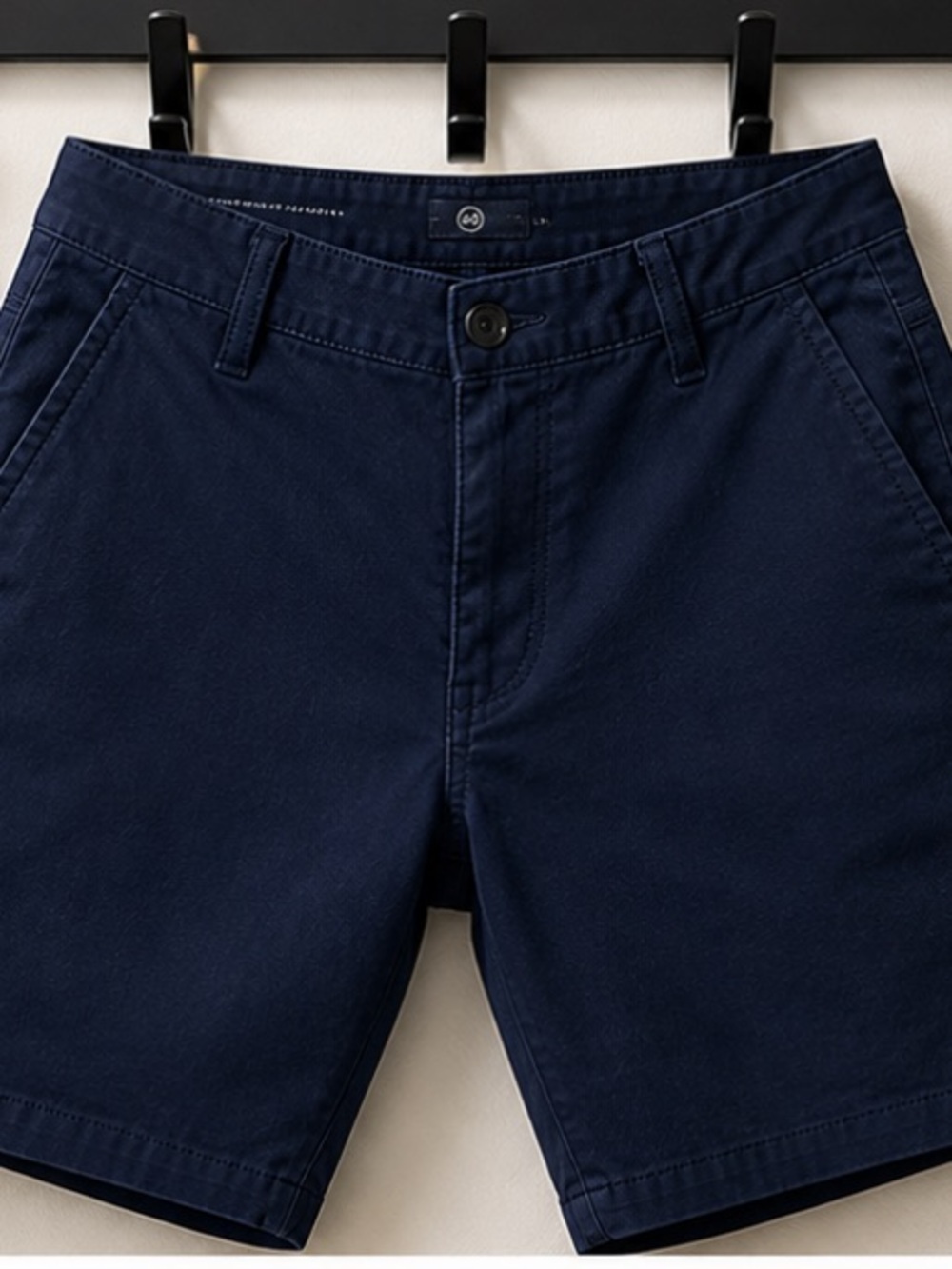 Ag Adriano Goldschmied Men’s Navy Flat Front Shorts